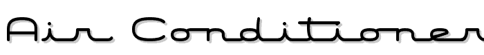 Air Conditioner font
